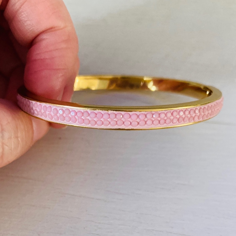 Kate Spade pink and gold bangle